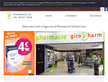 Tablet Screenshot of pharmacie-du-val-saint-jean-saint-lo.giropharm.fr